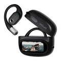 Single open-ear Bluetooth earphone hook design in black